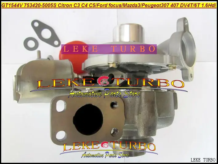 GT1544V 753420 0005 0003 турбо для FORD C Max Citroen C3 C4 C5 Mazda 3 206 307 407 S40 V50 DV4T DV6T 1.6L|turbo for ford|turbo turbo