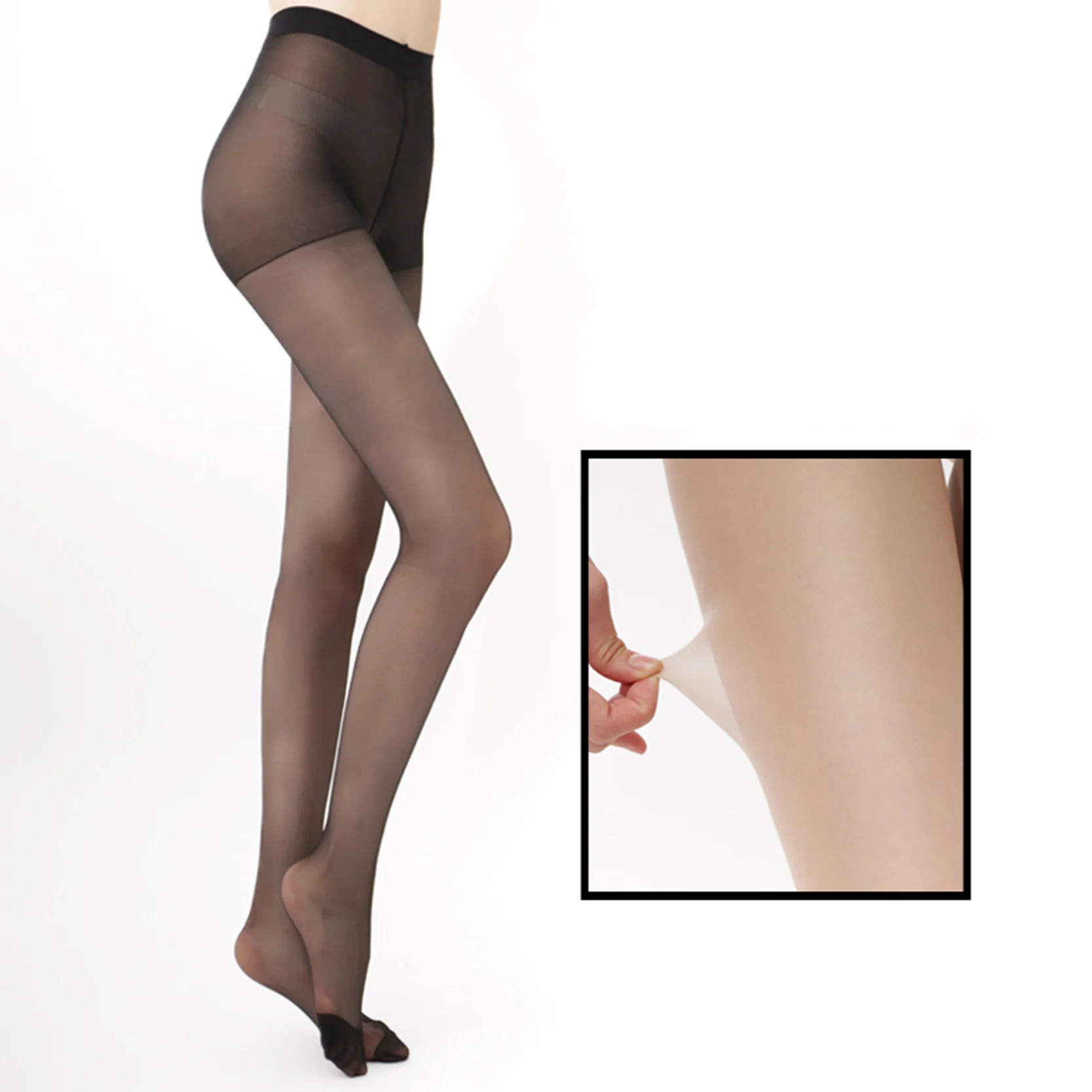 Женские тонкие длинные чулки нейлоновые колготки женские сексуальные черные