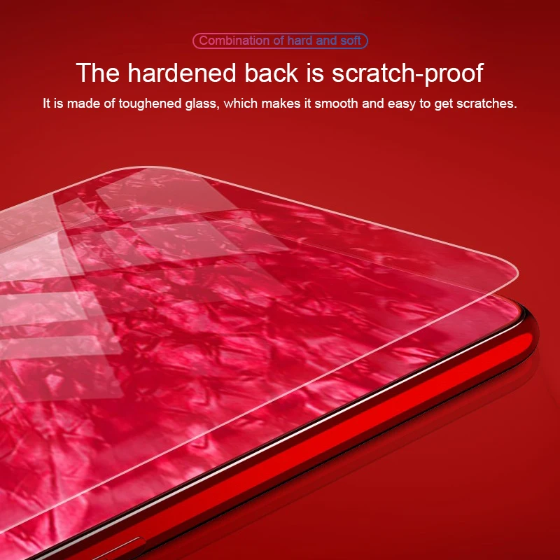 Роскошный стеклянный чехол RZP для телефона бампер iPhone X 6 s 7 8 Plus закаленное стекло +