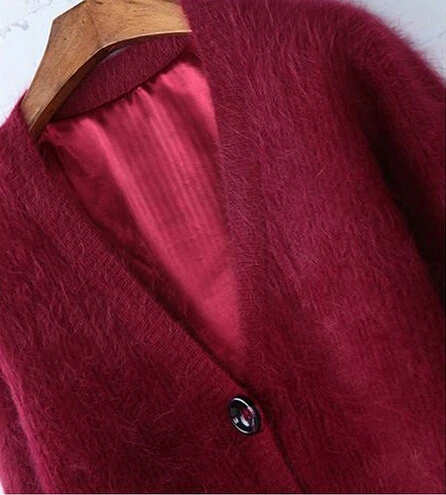 2019 New Thick Genuine Mink Cashmere Coat Warm Real Cardigans Wholesale Fur Sweater Hot Discount KFP912 |
