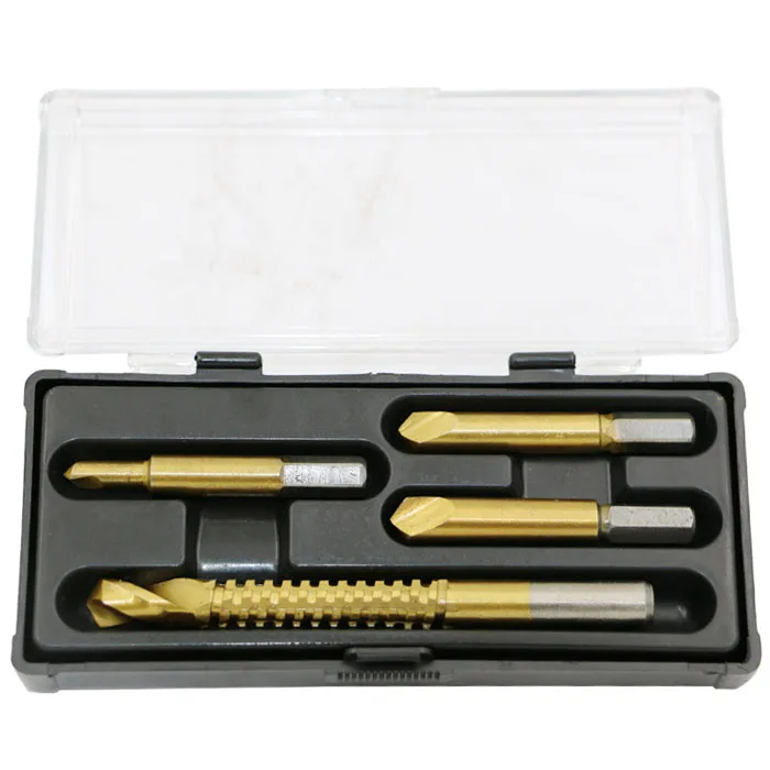 4 шт. набор инструментов для удаления поврежденных винтов из быстрорежущей стали