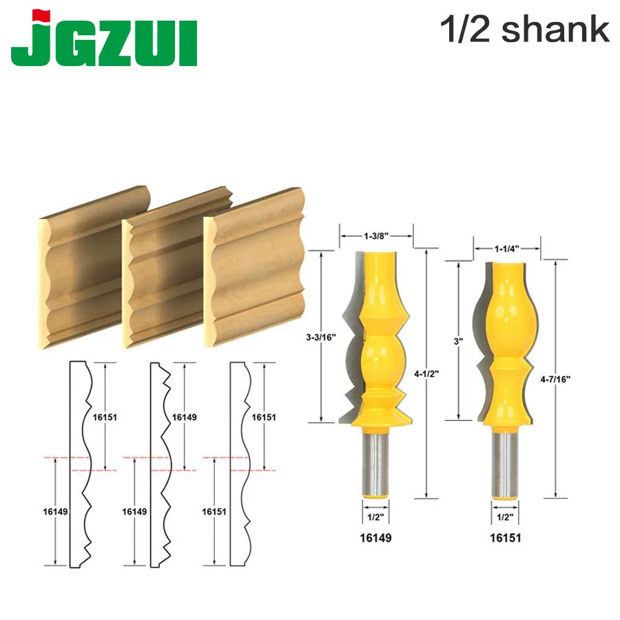 2 шт. двухбитный фрезерный станок с хвостовиком 1/2 дюйма 12 мм|tenon cutter|tenon cutter for