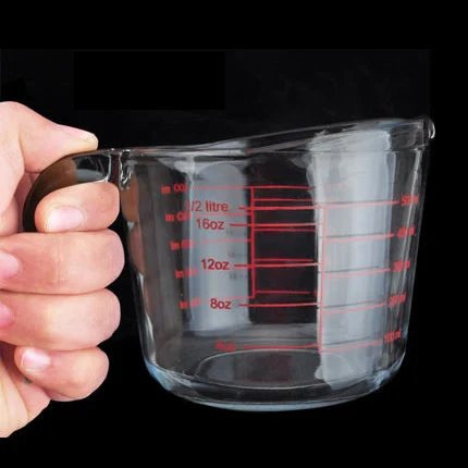 Прозрачные выпечки кухня инструмент с окончил безопасное стекло кубок для