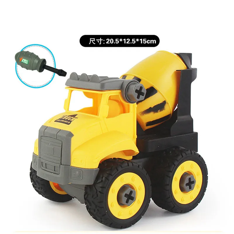 9 видов DIY сборка инженерного автомобиля Развивающие игрушки для мальчиков гайка винт 3D модель строительные наборы игрушки