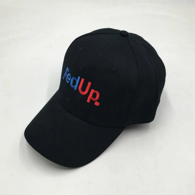 Вышивка буквами FedUP. Бейсбольная кепка для мужчин высокое качество хлопковая