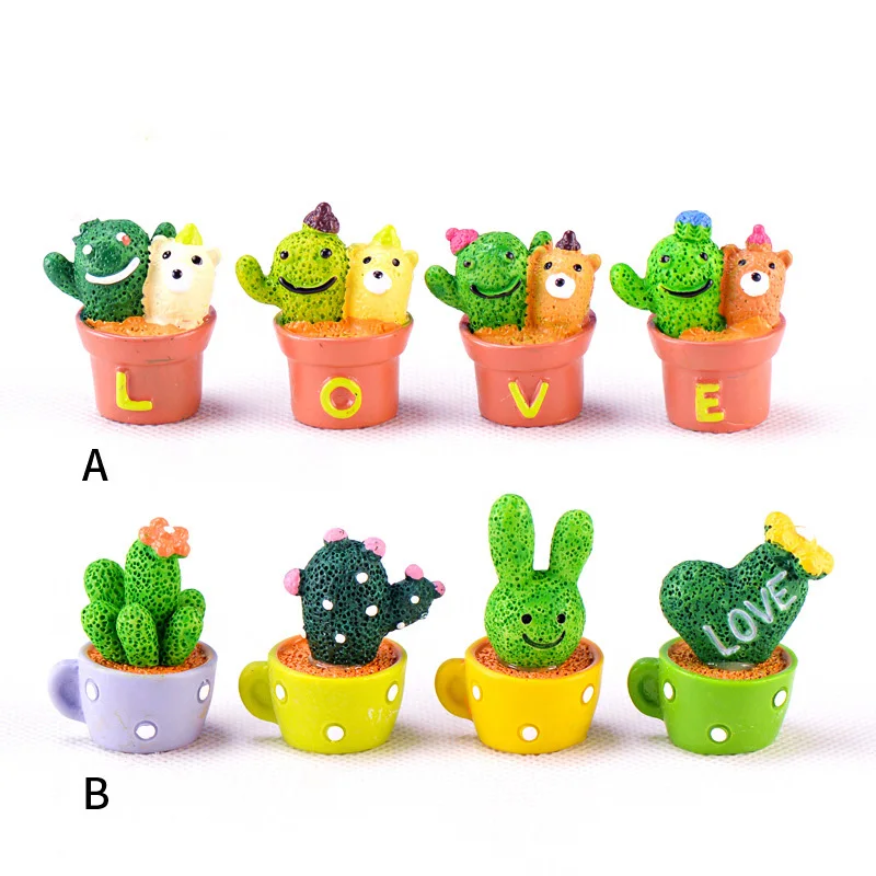 Искусственное растение в бутылках 4 шт. модель мини-фигурка сказочный сад изделия