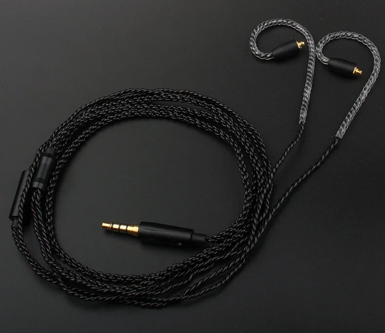 Обновленный 2 контактный кабель MMCX для наушников Shure Se535 Ie80 Audio Technica IM50 Im70 TF10 0 75 W4R 78