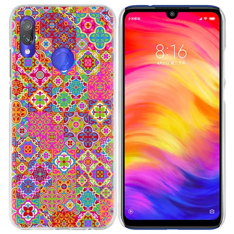 08 Жесткий чехол для телефона с мандалой цветком и решеткой для Xiao mi Red mi Go Note 7 6 6A Pro S2 5 5A 4X mi A1 A2 9 mi x 3 5G 8 lite Play F1 - Цвет: 08