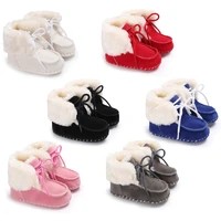 cute infant baby girls snow boots newborn baby boy booties soft sole slipper indoor toddler first walkers winter casual shoes