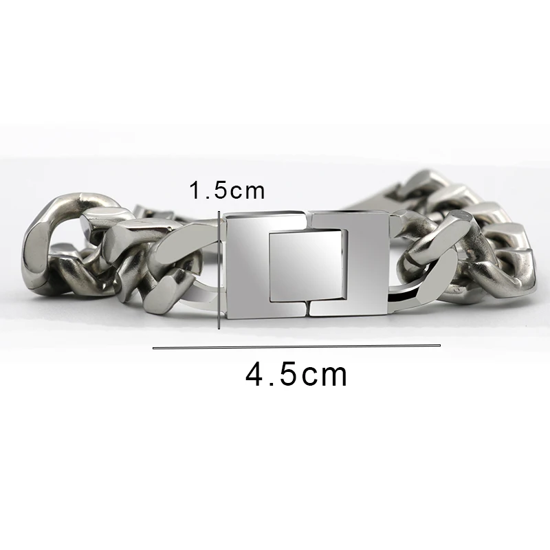 【Biker bracelet】панк 316L нержавеющая сталь Мужчины 39 S браслет 2018 Байкер Мотоцикл звено