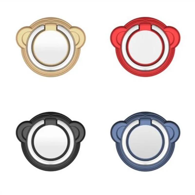 360 градусов головы собаки круг кольцо держатель мобильного телефона Lazy Car Magnet