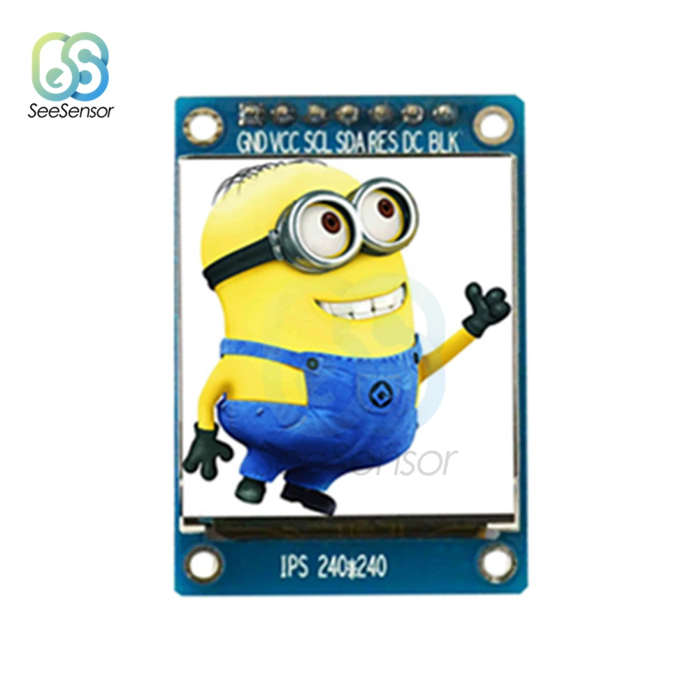 IPS 1 3 дюймов В 7PIN SPI HD полноцветный TFT экран ST7789 Привод IC 240*240 ЖК дисплей 240x240|Детали