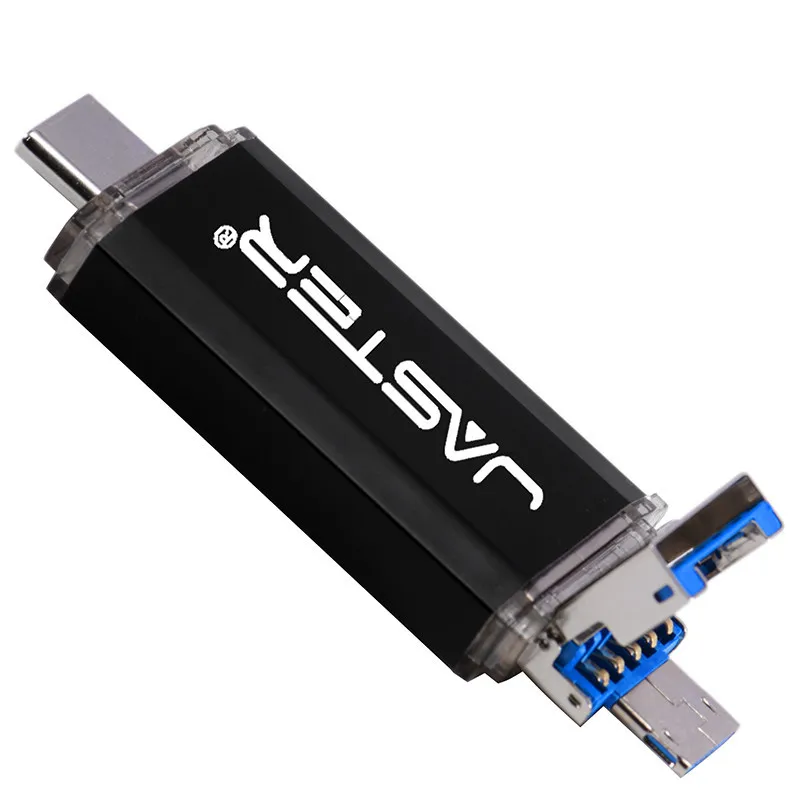 SHANDIAN USB 3,0 type C OTG USB флеш-накопитель Usb 3,0 Флешка для type-C Mobile/PC 64 ГБ 32 ГБ 16 ГБ высокоскоростная микро USB флешка - Цвет: Black