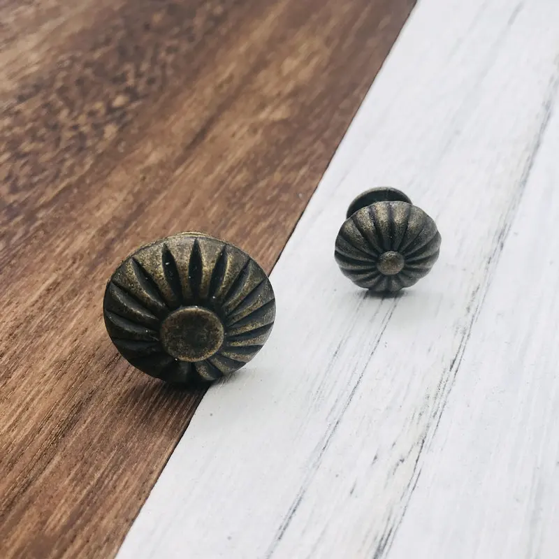 10PCS Vintage Small Case Cabinet Cupboard Drawer Pull Handle Znic Alloy Dome Knob Jewelry Box Mini Decorative Knobs Bronze | Обустройство