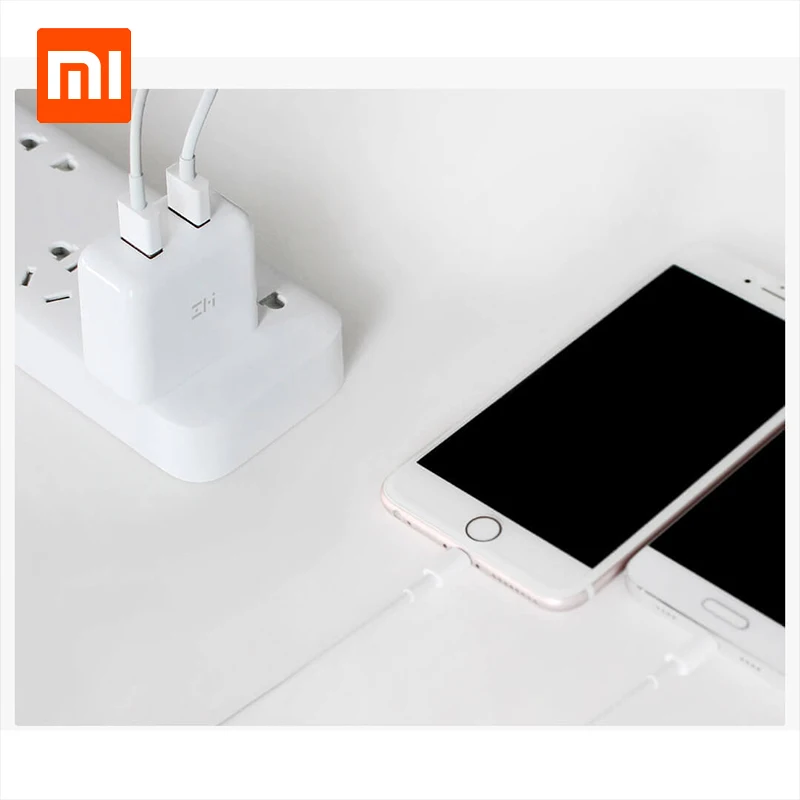 Xiaomi экологическая продукция ZMI QC3.0 комплект зарядного устройства с двумя портами