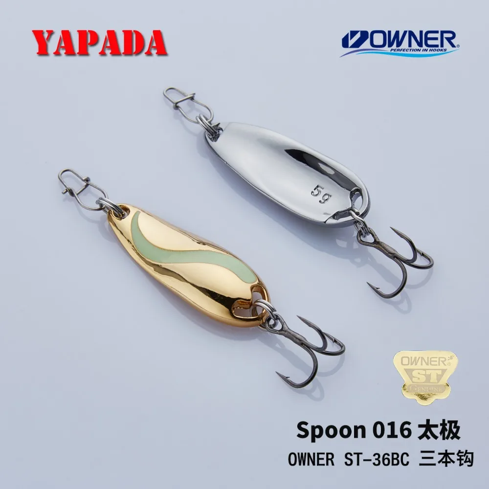 YAPADA ложка 016 TaiChi светящийся 3 5 г усиленный тройной крючок многоцветный 33 мм