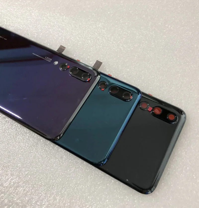 Оригинальная задняя крышка из закаленного стекла для huawei P20 Lite P20 PRO P 20 Запасные части задняя крышка батарейного отсека Корпус+ рамка для камеры