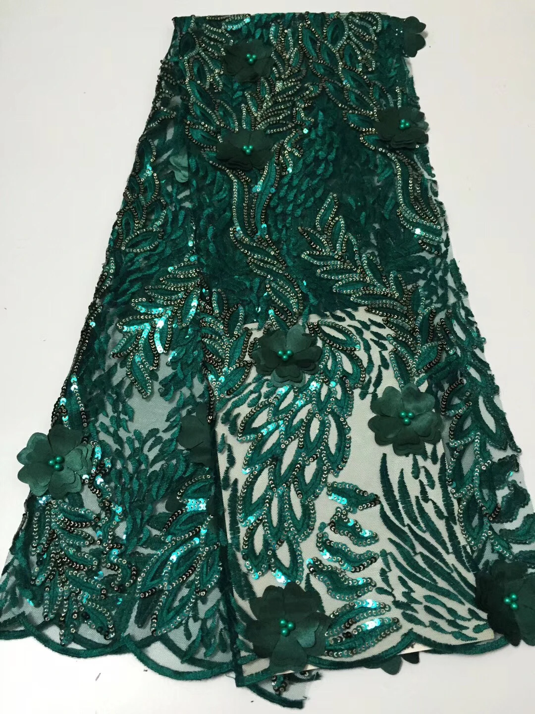 French Lace Material High Quality Net African Fabric With Stone Nigerian Wedding CD104 | Дом и сад