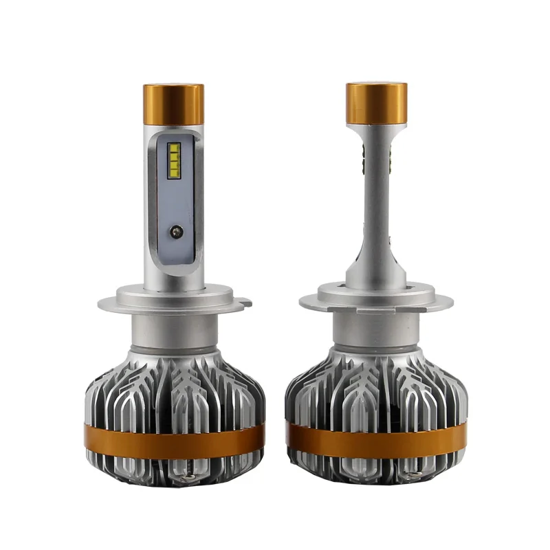 1 компл. H7 50 Вт 6000lm Z7 светодиодный фар Lumi светодиодный luxeon зэс 16 Светодиодный чипы встроенный декодер Canbus чистый белый 6000 К вождения Противотуманные огни