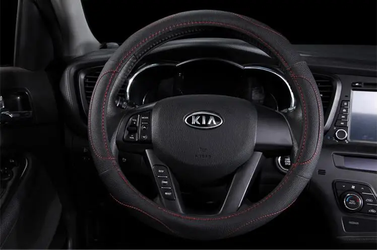 Чехлы на руль автомобиля 38 см из искусственной кожи чехол рулевого колеса чехлы