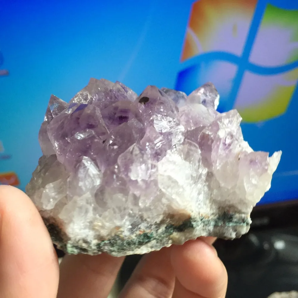 147 г натуральный камень и минералы аметист кварц кластера кристаллический