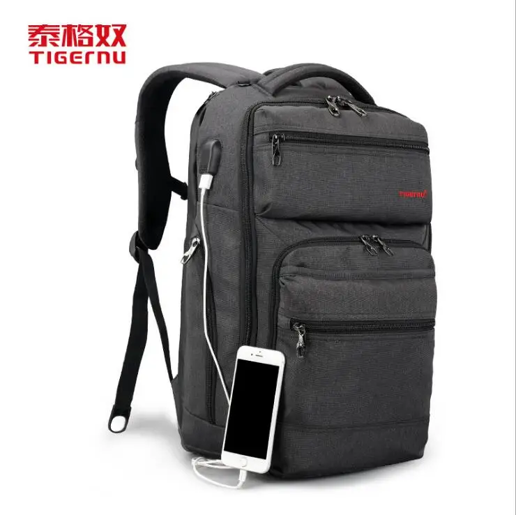 Tigernu новый ноутбук рюкзак 15 6 дюймов USB зарядка Компьютерная сумка для мужчин и