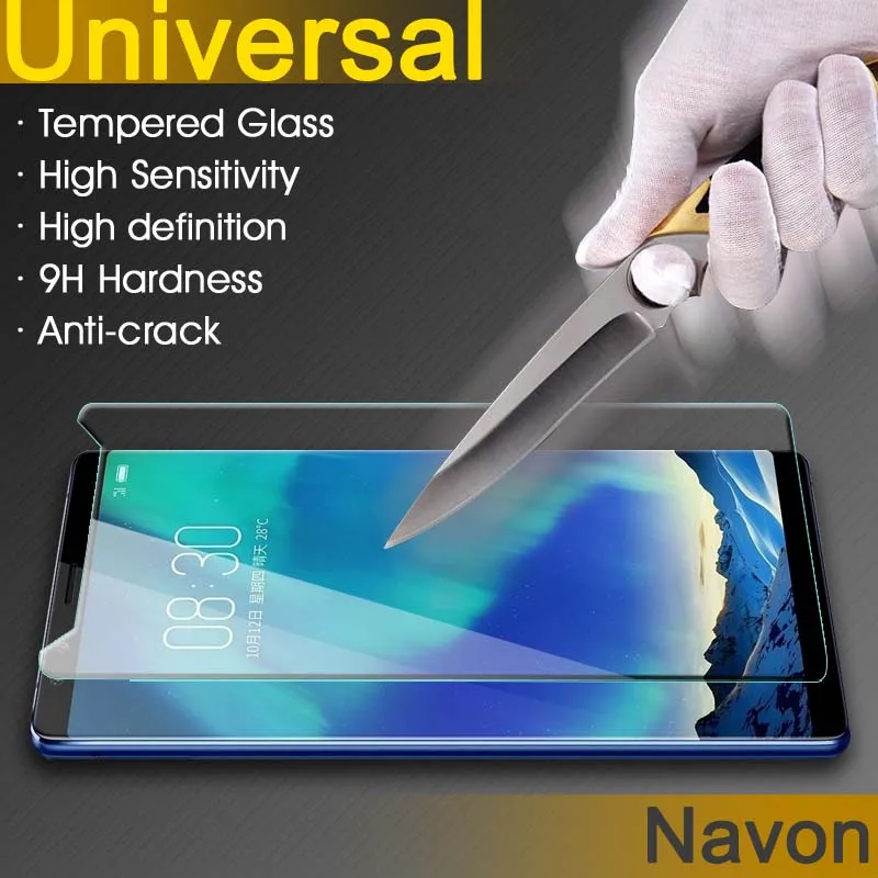 5.0 inch Universal Tempered Glass Screen Protector For Navon Mizu M500/M502 9H 2.5D Film D500/D501 | Мобильные телефоны и