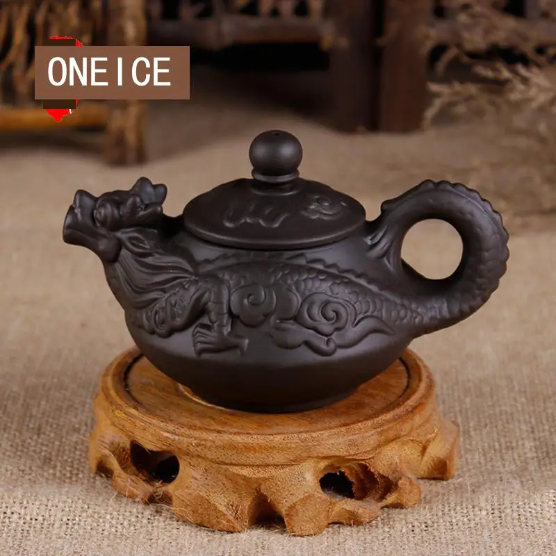 Оригинальный чайник Yixing 150 мл маленькая емкость фиолетовая глина чайный набор