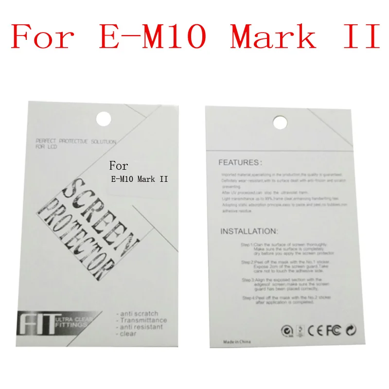 E-M10 Mark II Комплект из 2 предметов, новые мягкие Камера Защитная пленка для экрана для OLYMPUS E-M1 Mark II E-M5 Mark II E-M10 Mark II E-M10 Mark III OM-D EM1 - Цвет: E-M10 Mark II