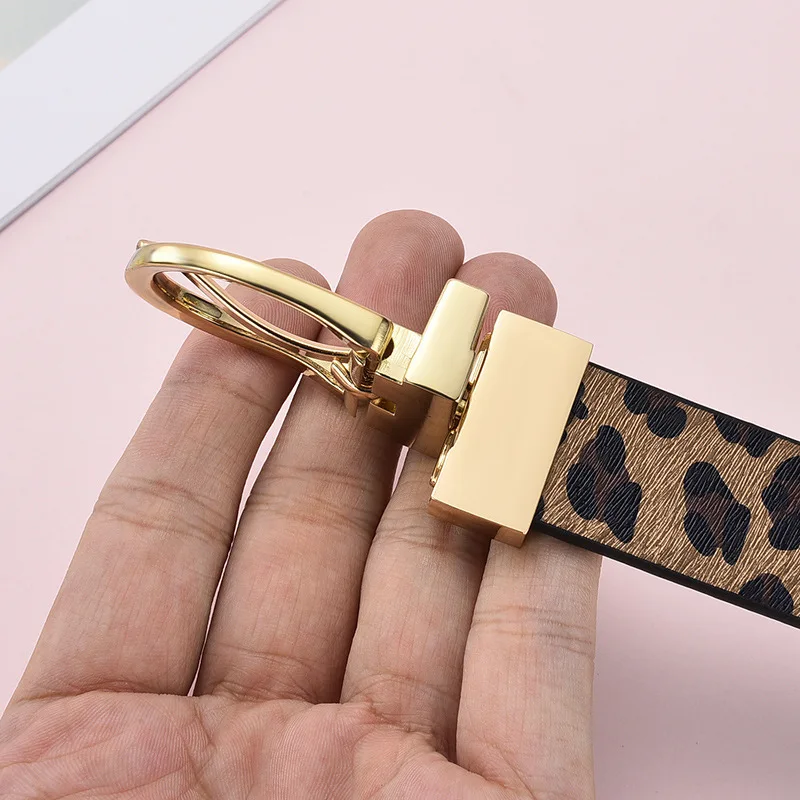 Women's Strap Casual All-match Women Brief Pu Leather Belt Women Strap Leopard Print Belts Top Quality Jeans Belt