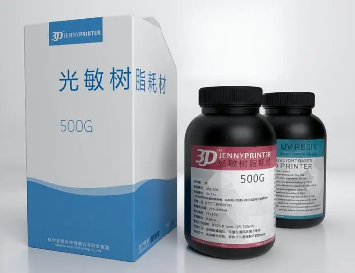 1L Jenny 405nm УФ-отверждения Высокоточный жидкостный печатный материал фоточувствительная УФ-смола для 3D-принтера lcd 3D-принтер смола