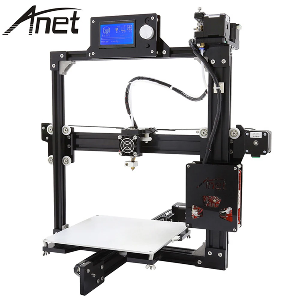Высокая точность Anet A8 A6 A3S A2 E10 3d принтер дешевый dekstop reprap prusa i3 diy комплект с