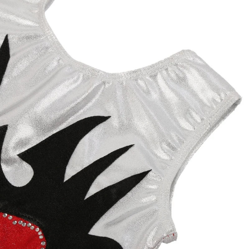 

Girls Kids Dancewear Diamond matching pattern sleeveless ballet gymnastics wear quality conjoined radium color Dancing Suits