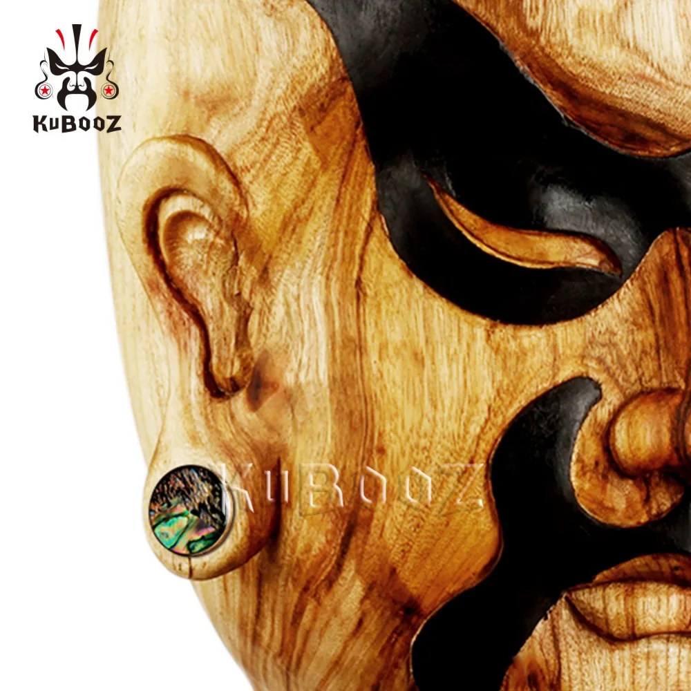 Туннели с заглушками для ушей KUBOOZ ракушки из нержавеющей стали измерители плодов