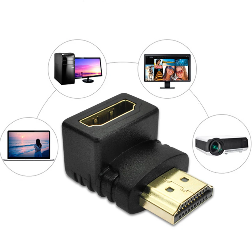 90 градусов 1080P 270 совместимому с HDMI адаптер Папа мама ТВ конвертер муфта|Кабели HDMI|