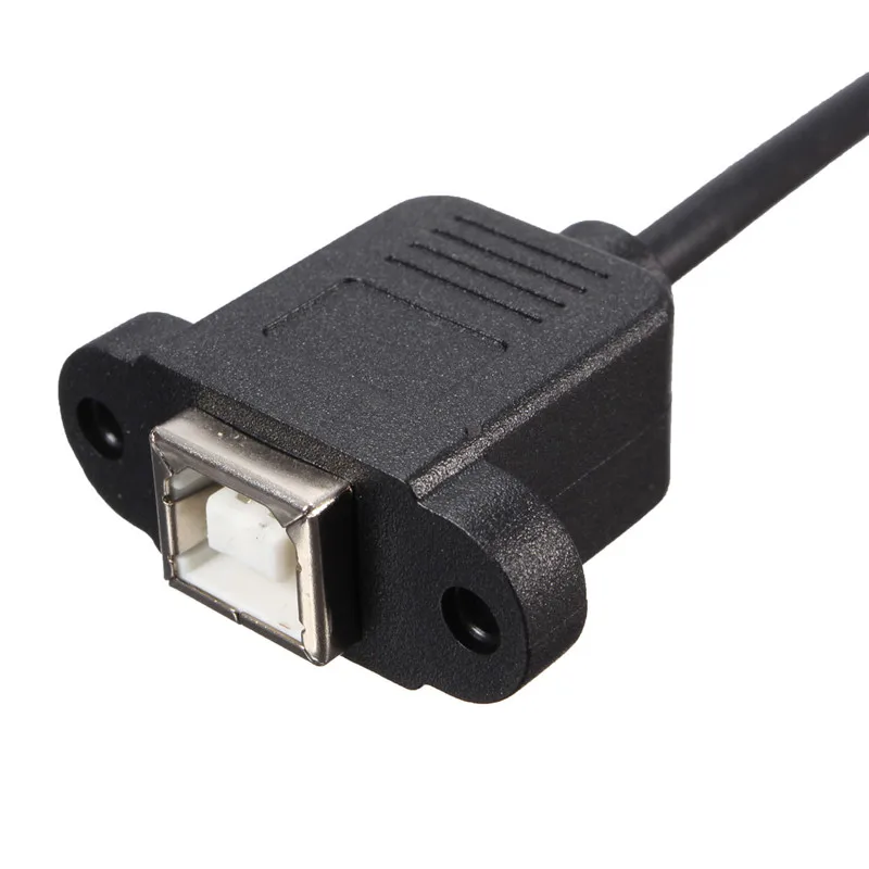 50 см USB 2 0 локоть B папа к женскому кабелю Тип провод розетка Принтер Панель