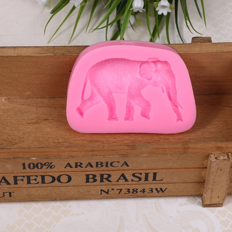 3D Elephant Animal Shaped Silicone Cake Fondant Mold Creative Shape Baking Tool Bakeware Accessories Pastry | Дом и сад