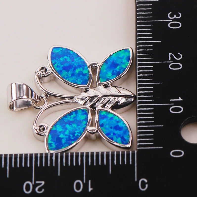 

Blue Fire Opal 925 Sterling Silver Fashion Jewelry Pendant P108