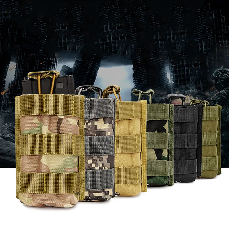 Охотничий Чехол molle, чистый цвет, подсумок для журналов, для улицы, тактические, портативные рации, сумки, Molle Rifle, для улицы, Mag Pocket