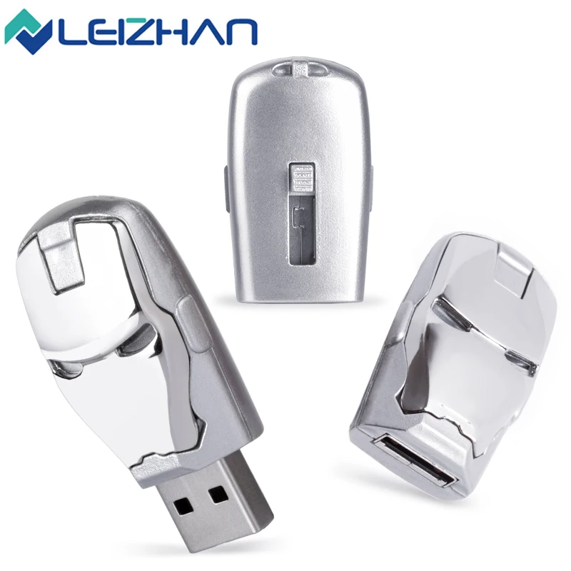LEIZHAN Железный человек USB флеш накопитель 2 0 32 ГБ 16 8 4 карты памяти компьютера