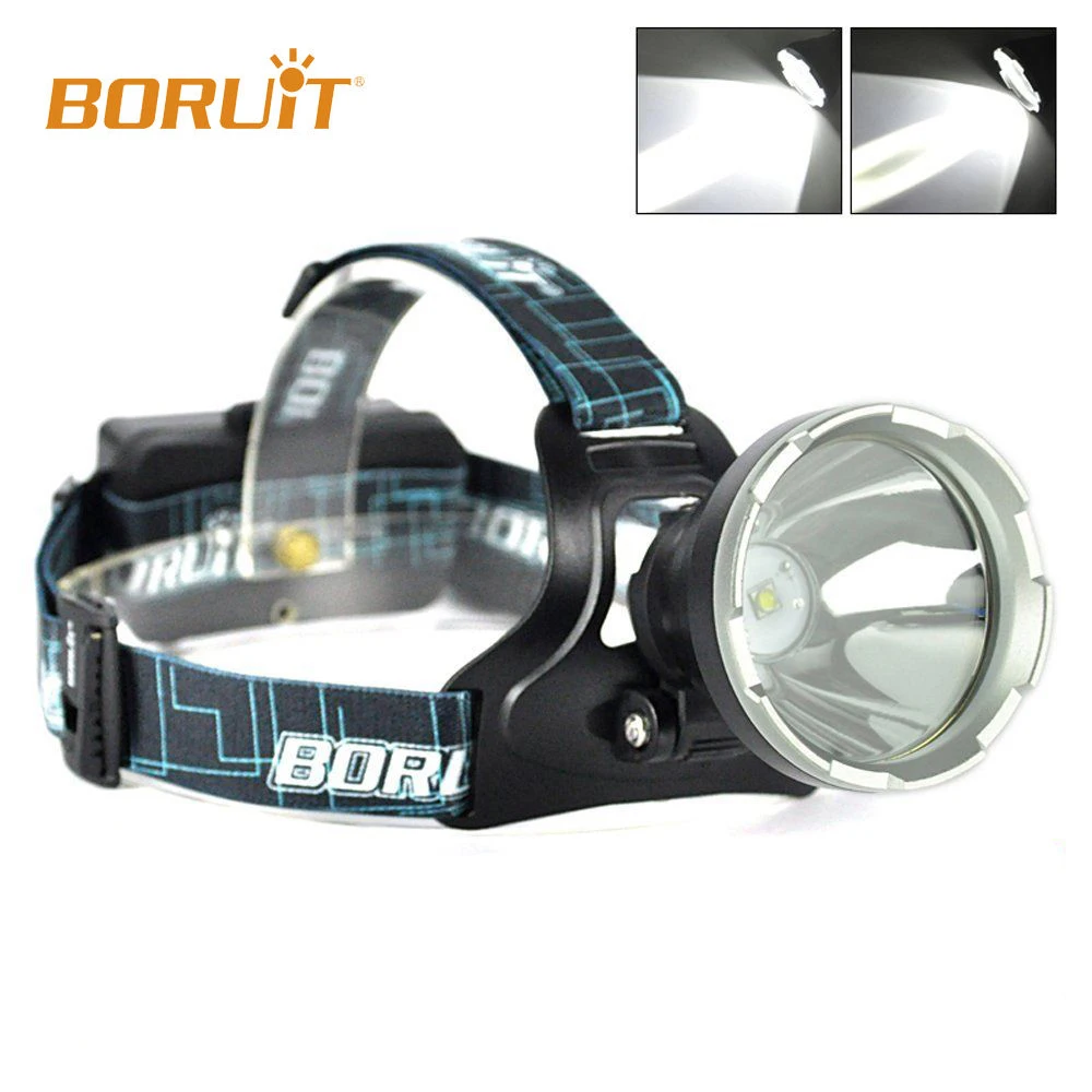 Налобный фонарь BORUiT 6000lm Smart B10 светодиодный 3 режима для охоты кемпинга рыбалки