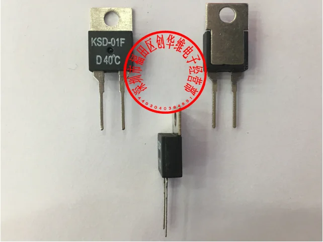 10 шт./Термический защитный выключатель Термостат Переключатель температуры KSD-01F 40 градусов Обычно закрытый Н.З. D40C/Обычно открытый О.З. H40C.