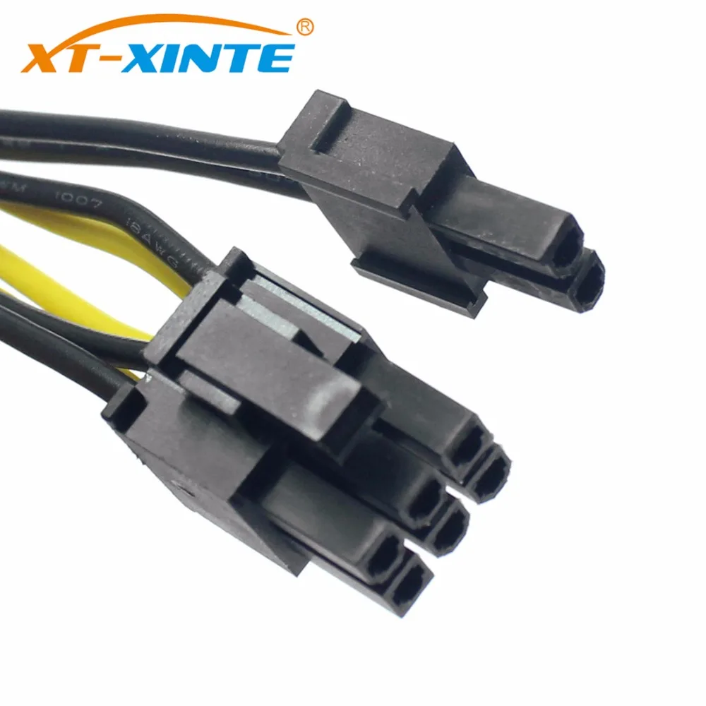 XT XINTE кабель питания 8Pin на двойной большой 4Pin Адаптер Для ЦПУ для ПК 4 + 4pin кабели