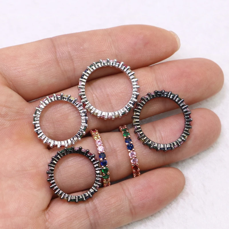 6 шт Высокое качество Циркон Кристалл кольца ювелирные изделия подарок для леди