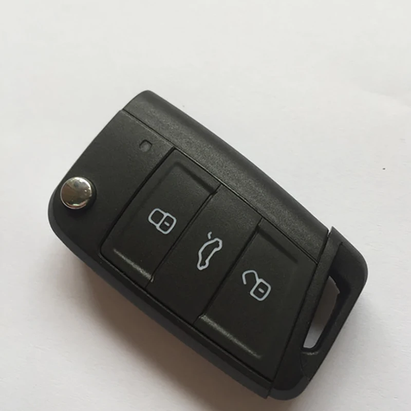 

3 кнопки дистанционного управления, откидной Чехол для автомобильного ключа, Замена корпуса для Volkswagen Golf 7 4 5 mk4 6 Skoda Octavia с логотипом, бесплат...