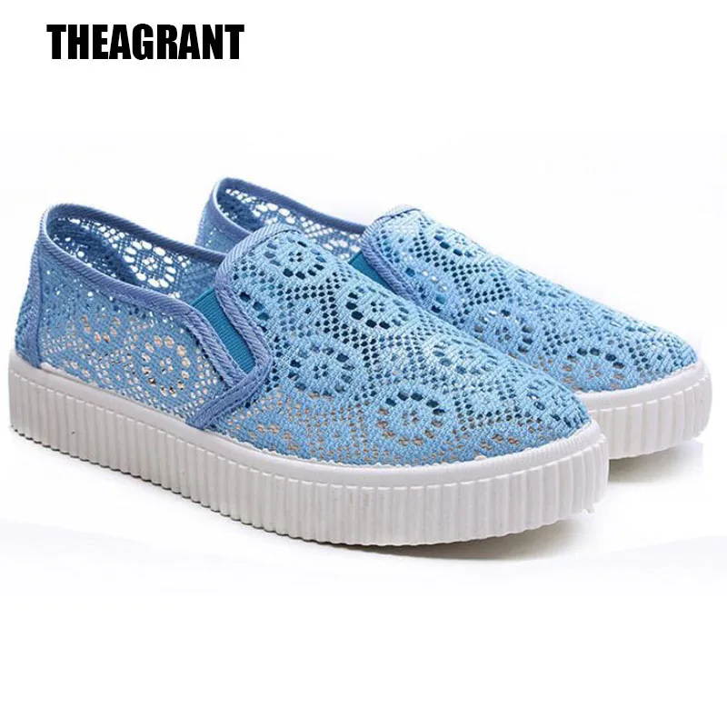 Женские Дышащие Лоферы THEAGRANT белые лоферы на плоской подошве с вырезами без