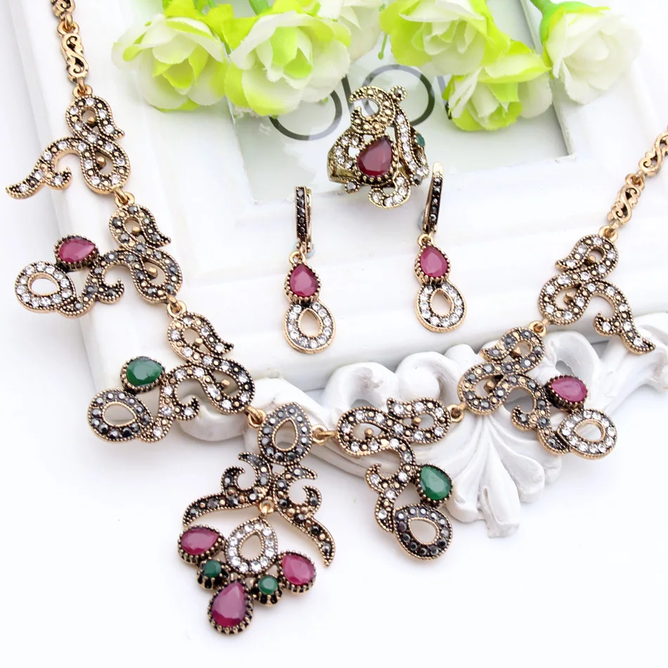 Винтажные Ювелирные изделия из Марокко для женщин ретро золотой цвет тонкая