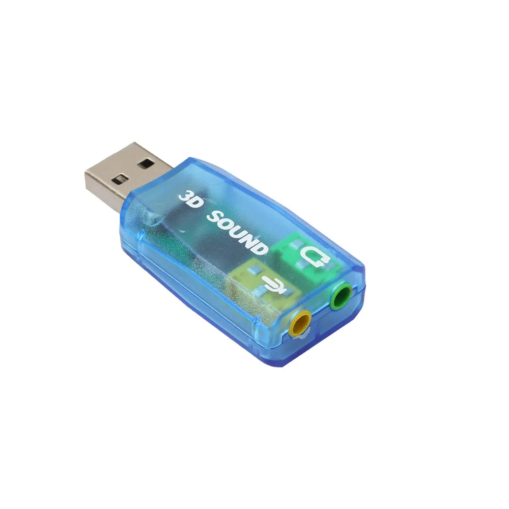 Vovotrad аудио адаптер 3D Звуковая карта 5 1 USB к 3 мм микрофон разъем для наушников