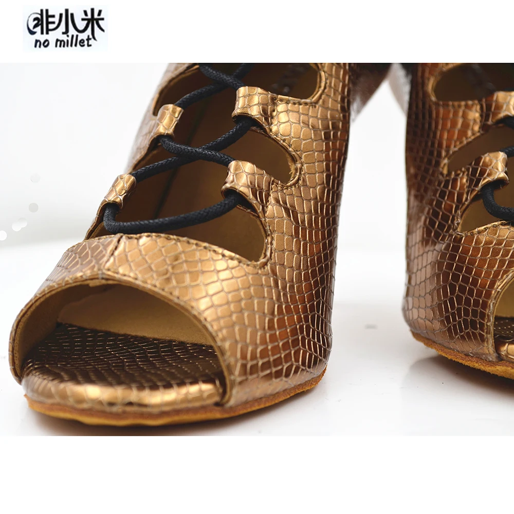 Новое поступление Танцевальная обувь для женщин Новая танцевальная золотого