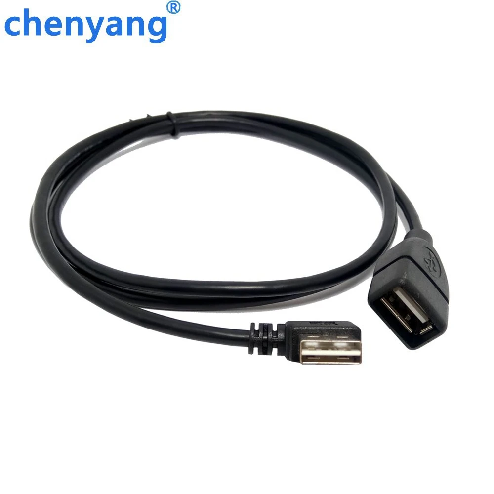 Высококачественный Реверсивный дизайн 100 см/1 м USB 2 0 Левый и правый угловой 90